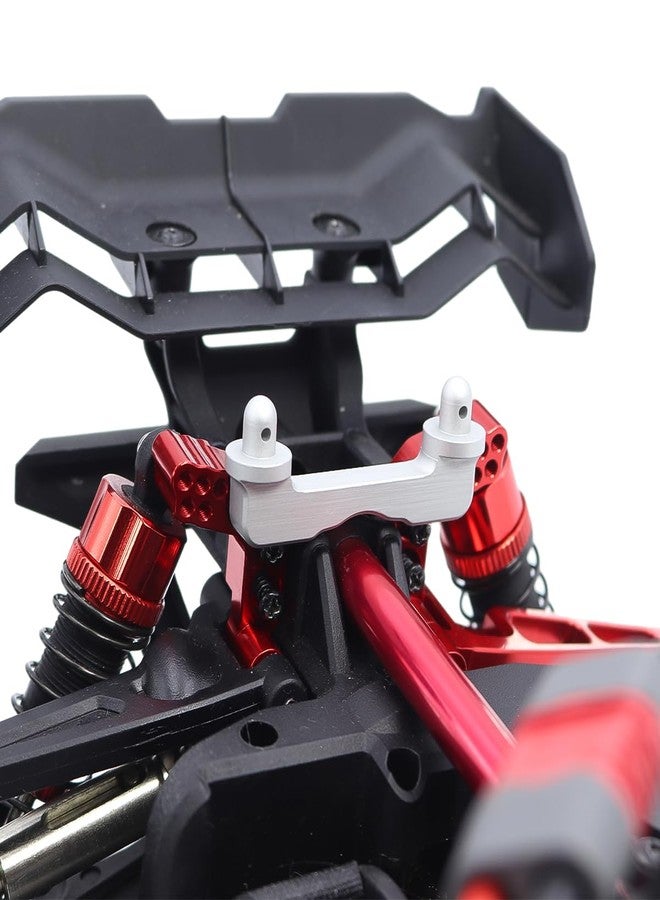 FACCNOY Mjx 14210 14209 H14BM Metal Steering Cup Upper Lower Swing Arm Set Shock Tower Bracket Body Post RC Car Upgrade Spare Part (Silver) - Image 4